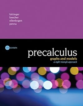 (PDF)Precalculus: Graphs and Models, A Right Triangle Approach 6th Edition