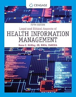 (PDF)Legal and Ethical Aspects of Health Information Management 5th Edition