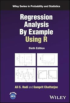 (PDF)Regression Analysis By Example Using R (Wiley Series in Probability and Statistics) 6th Edition