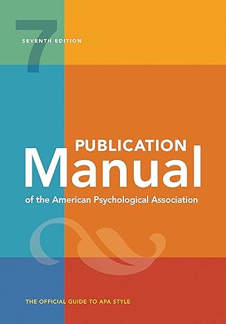 (PDF)Publication Manual of the American Psychological Association 7th Edition