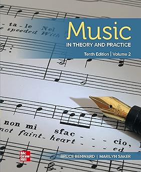(PDF)Music in Theory and Practice Volume 2 10th Edition