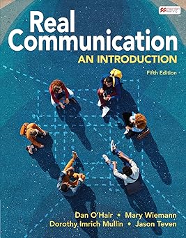 (PDF)Real Communication: An Introduction 5th Edition