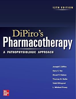 (PDF)DiPiro's Pharmacotherapy: A Pathophysiologic Approach 12th Edition